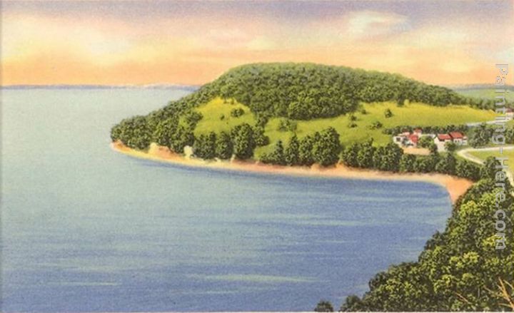 Mallets Bay, Lake Champlain painting - Norman Parkinson Mallets Bay, Lake Champlain art painting